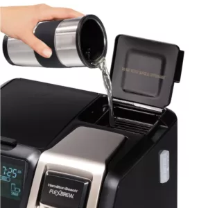 Hamilton Beach Flex Brew 2-Way 10-Cup Black Drip Coffee Maker with Thermal Carafe