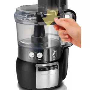 Hamilton Beach Stack and Snap 10-Cup 3-Speed Black Food Processor