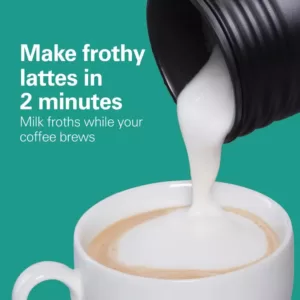 Hamilton Beach Flexbrew 1-Cup Black Single Serve Coffee Maker with Milk Frother