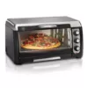 Hamilton Beach 6 Slice Easy Clean Black Toaster Oven with Convection