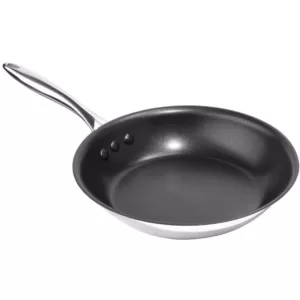 Ozeri Earth Pan ETERNA 10 in. Stainless Steel Nonstick Frying Pan in Black Interior