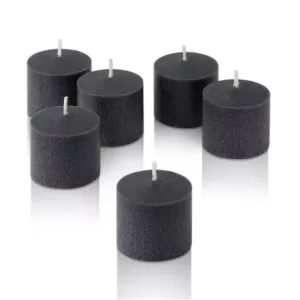 Light In The Dark 10 Hour Black Unscented Votive Candle (Set of 72)