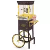 Nostalgia Vintage 8 oz. Black Popcorn Machine with Cart