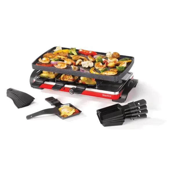 Starfrit Black Raclette/Party Indoor Grill Set
