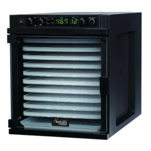 Tribest Sedona Express 11-Tray Black Food Dehydrator with Built-In Timer