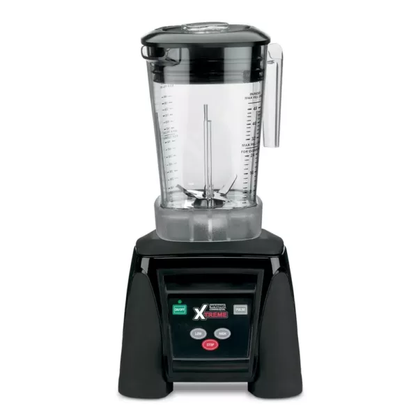 Waring Commercial Xtreme 48 oz. 2-Speed Clear Blender Black with 3.5 HP Blender, Electronic Keypad and BPA-Free Copolyester Container