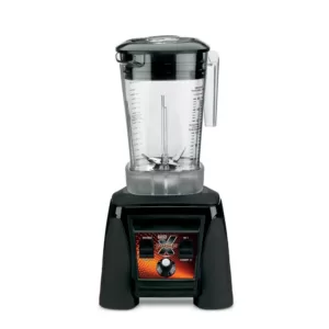 Waring Commercial Xtreme 48 oz. 10-Speed Clear Blender Black with 3.5 HP Blender and Variable Speed Dial Controls