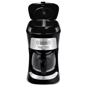 BLACK+DECKER 12-Cup Programmable Stainless Steel Drip Coffee Maker with Glass Carafe