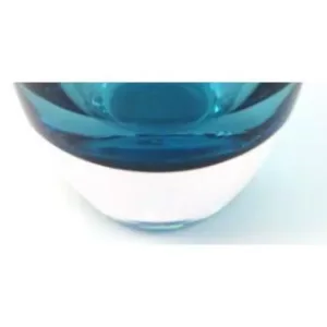 Badash Crystal Crescendo Cobalt Blue European Mouth Blown Crystal Vase
