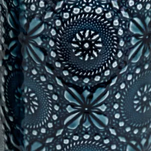 Benjara Glazed Blue Ceramic Floral Vases (Set of 3)