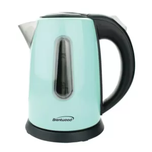 Brentwood Appliances 4-Cup Blue Stainless Steel Cordless Electric Kettle