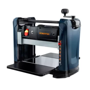 POWERTEC 12-1/2 in. 15 Amp 2-Blade Portable Benchtop Thickness Planer For Woodworking