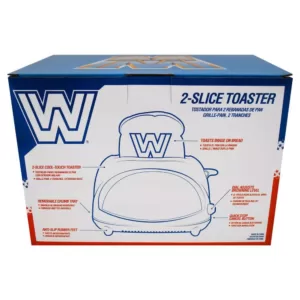 Uncanny Brands Blue WWE Retro Two-Slice Toaster -- 600 Watts