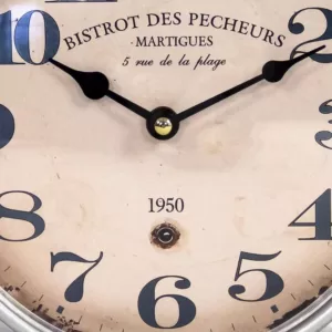 Zentique Blue Vintage Distressed Face Table Clock