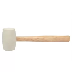 Bon Tool 16 oz. Thrifty White Rubber Mallet with 11 in. Wood Handle