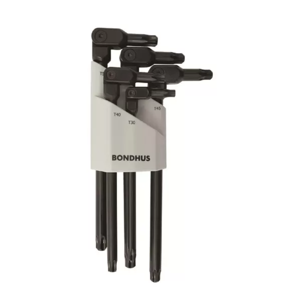 Bondhus HexPro Pivot Head Torx Wrench Set in Black Chrome (5-Piece)