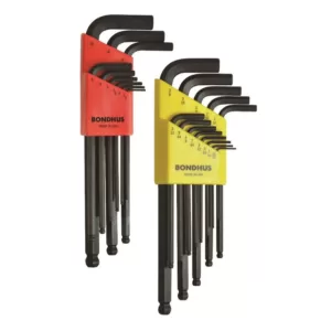 Bondhus Standard and Metric Ball End L-Wrench Sets (22-Piece)