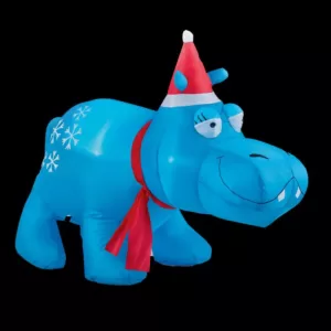 Brite Star 3.5 ft. W x 2.6 ft. H Hippo Inflatable Airblown