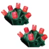 Brite Star 50-Light Red Micro Mini LED Light Set with Green Wire (Set of 2)