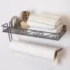Home Basics Scroll Collection Wall-Mount Bronze Paper Towel