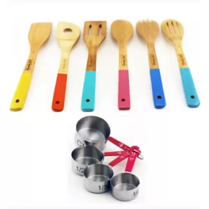 BergHOFF 10-Piece Wooden Utensil and Measuring Cup Set
