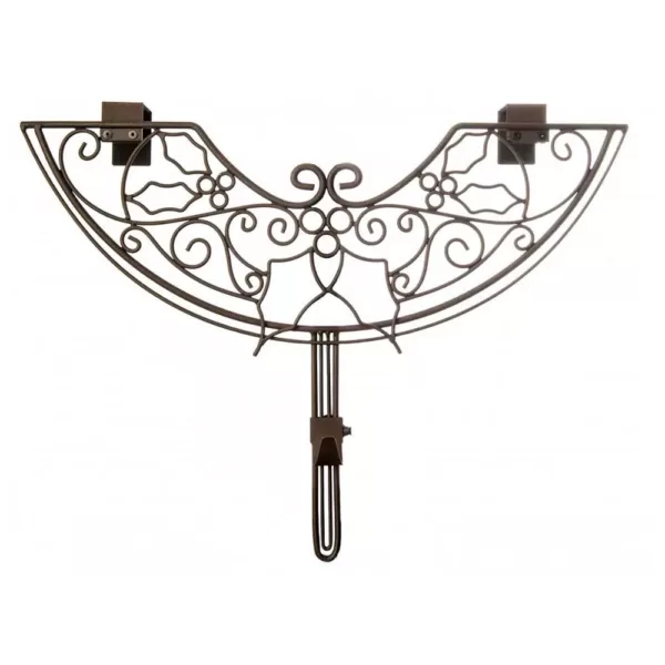 Northlight 24 in. Brown Holly Berry Design Adjustable Decorative Christmas Wreath Hanger