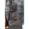 LITTON LANE Polystone Meditating Thai Buddha Sculpture