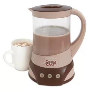West Bend Cocoa Crazy 4-Cup Hot Beverage Machine 32 Oz. Brown with Removable Pitcher Easy Serving and Nonstick for Easy Cleanup