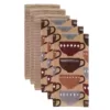 RITZ T-fal Coffee Multicolor Cotton Fiber Reactive Print and Solid Kitchen Dish Towel (Set of 6)