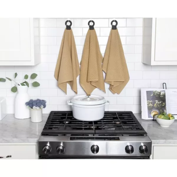 RITZ Hook and Hang Biscotti Woven Cotton Kitchen Towel (Set of 2)