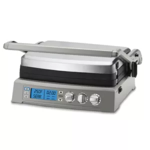 Cuisinart Griddler Elite 240 sq. in. Brushed Stainless Steel Non-Stick Indoor Grill