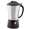 SPT 6 oz. One-Touch Brushed Stainless Steel Electric Milk Frother with Non-Stick Interior