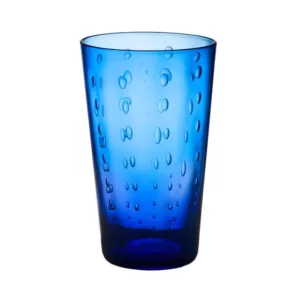 Abigails Blue Rain Drop Highball Glass (Set of 4)