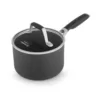 Calphalon Select 1.5 qt. Hard-Anodized Aluminum Nonstick Sauce Pan in Black with Glass Lid