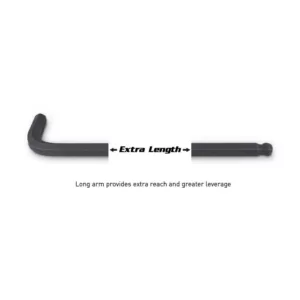 Capri Tools S2 Steel Metric/SAE Long Arm Ballpoint End Hex Key Set (18-Piece)