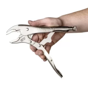 Capri Tools Klinge 7 in. Curved Jaw Locking Pliers with Wire Cutter