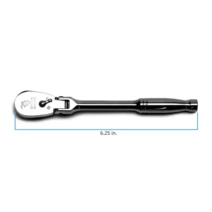 Capri Tools 1/4 in. Drive 72-Tooth Flex-Head Low Profile Ratchet