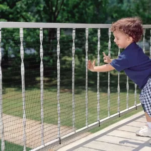 Cardinal Gates 15 ft. Roll Child Safety Outdoor Deck Netting for Safety Black