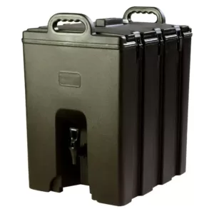 Carlisle Insulated 10 gal. Beverage Server with Nylon Latch in Black