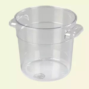 Carlisle 1 qt. Polycarbonate Round Storage Container in Clear (Case of 12)