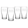 Cathy's Concepts Beer Merry 3.1 in. x 6.25 in. Glass Christmas Pilsner Glasses
