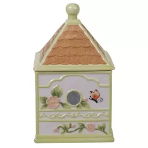 Certified International Spring Meadows Multi-Colored 11.25 in. 3-D Bird House Cookie Jar
