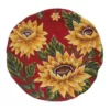 Certified International Sunset Sunflower Ceramic Round Platter