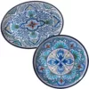 Certified International Talavera 2-Piece Blue Platter Set