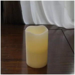 Brite Star 4 in. x 6.75 in. Flameless Ivory Wax Candle