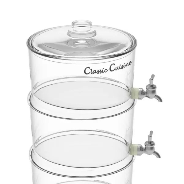Classic Cuisine 2.6 Gal. BPA-Free Plastic 3-Tier Beverage Dispenser