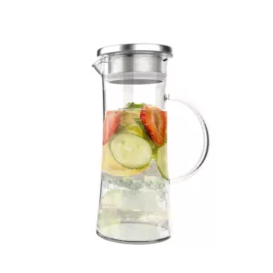 Classic Cuisine 50 oz. Glass Pitcher with Lid