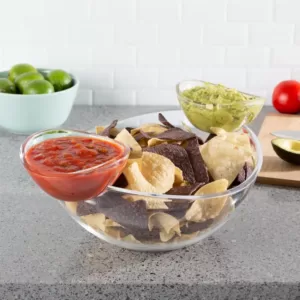 Classic Cuisine 3-Piece Chip and Dip Appetizer Serving Bowl Set