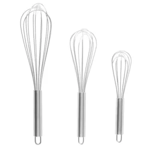 Classic Cuisine Stainless Steel Wire Whisk (Set of 3)