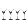 Abigails Martini 13 oz. Glass with Wave Stem (Set of 4)